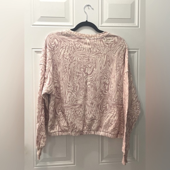 Sale‼️ NWT n: PHILANTHROPY Size Large Pink Marbled Vinn Swirled Sweatshirt - Picture 7 of 9
